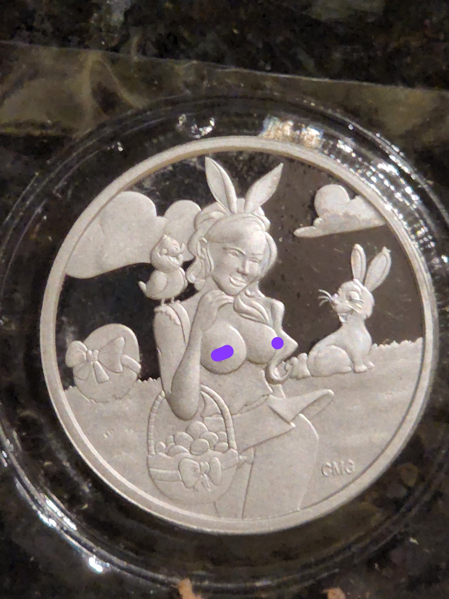 2022 Sexy Easter Beauty Silver .999 1oz Round Limited Mintage of 250 with COA