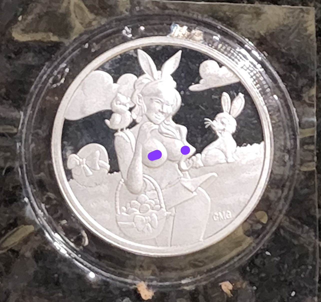 2022 Sexy Easter Beauty Silver .999 1oz Round Limited Mintage of 250 with COA