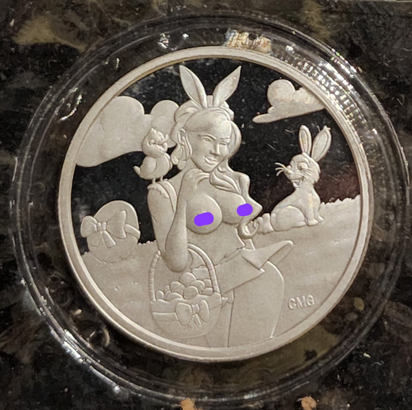 2022 Sexy Easter Beauty Silver .999 1oz Round Limited Mintage of 250 with COA