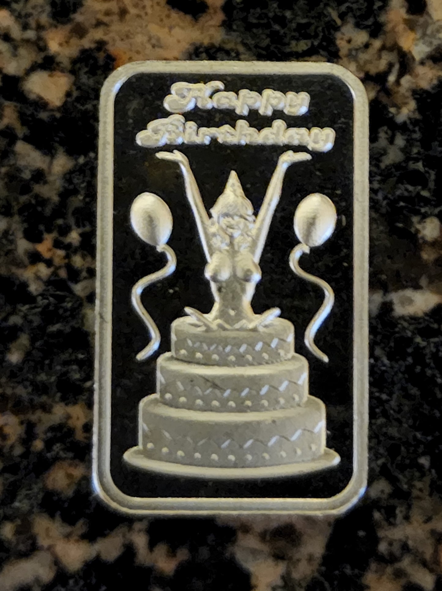 Sexy Birthday Beauty 2022 1/10 ozt 999 Silver Art Mini Bar Limited Edition