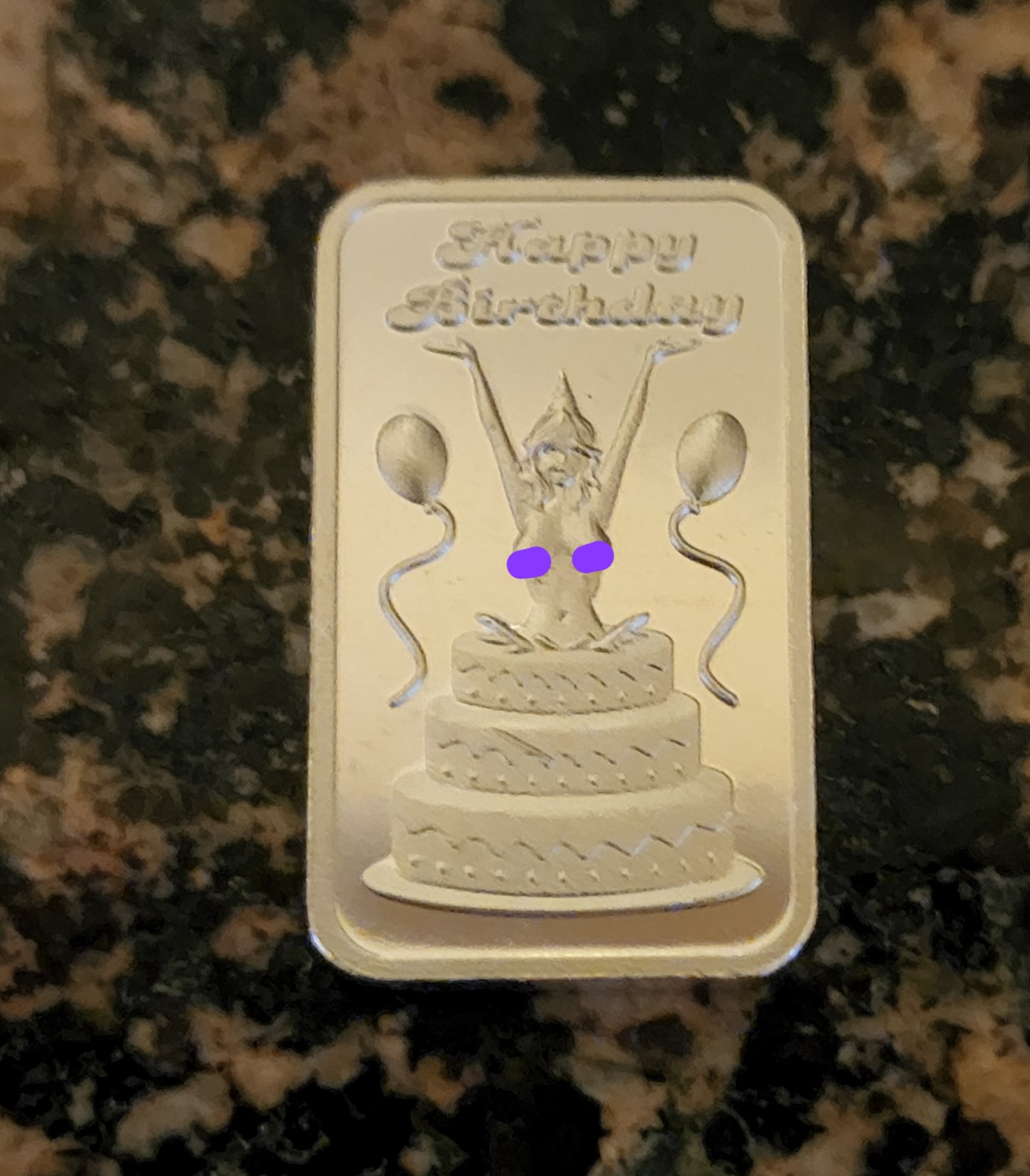 Sexy Birthday Beauty 2022 1/10 ozt 999 Silver Art Mini Bar Limited Edition