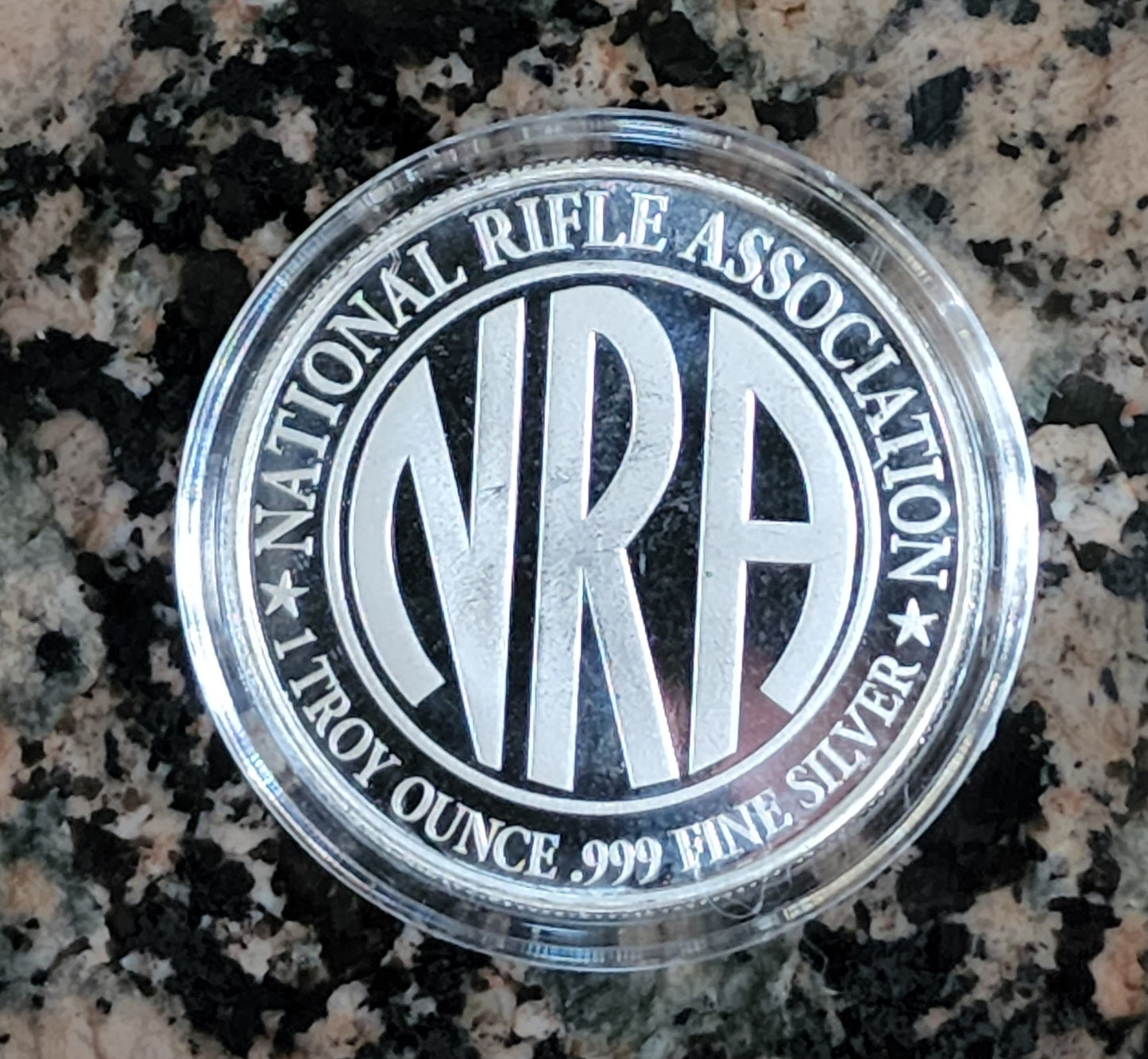 2022 NRA 151st Anniversary - RARE - 1 oz Silver Round 999 Fine BU with Protective Cap