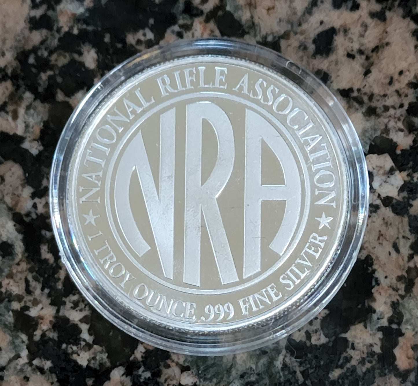 2022 NRA 151st Anniversary - RARE - 1 oz Silver Round 999 Fine BU with Protective Cap