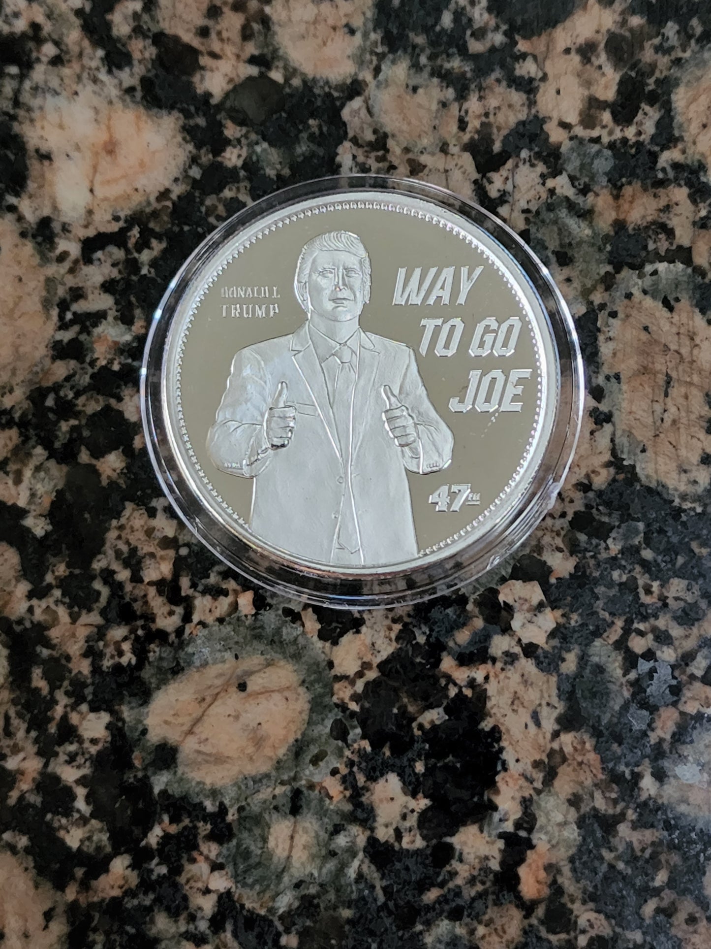 Trump "Way to Go Joe" 2022 Limited Edition 1 Troy Oz Silver Round .999 Fine