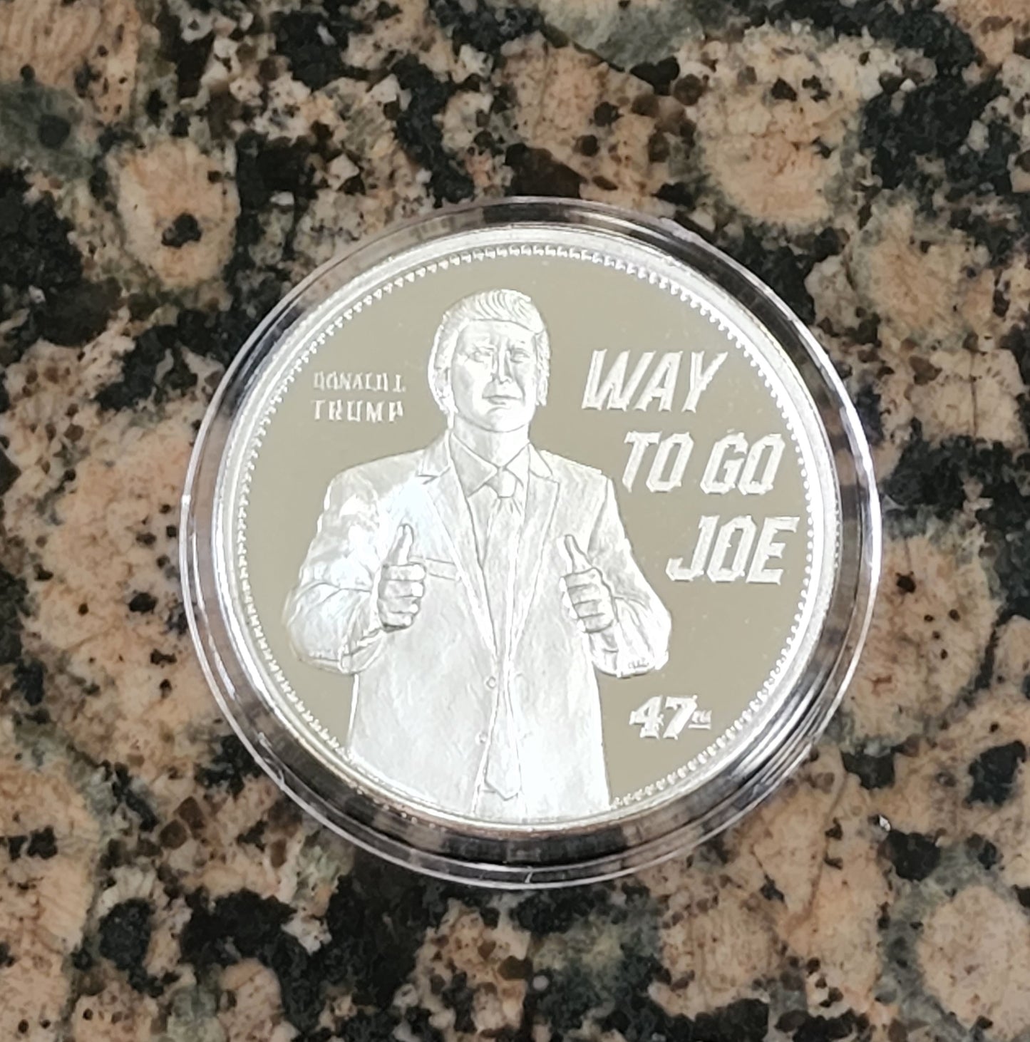 Trump "Way to Go Joe" 2022 Limited Edition 1 Troy Oz Silver Round .999 Fine