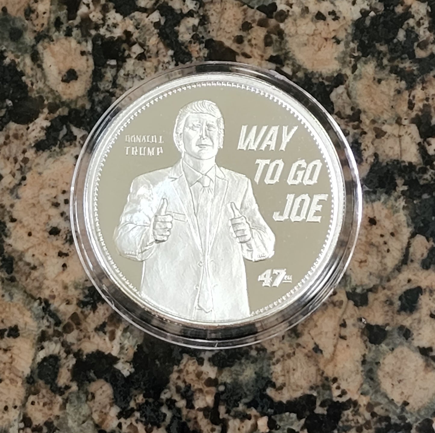 Trump "Way to Go Joe" 2022 Limited Edition 1 Troy Oz Silver Round .999 Fine