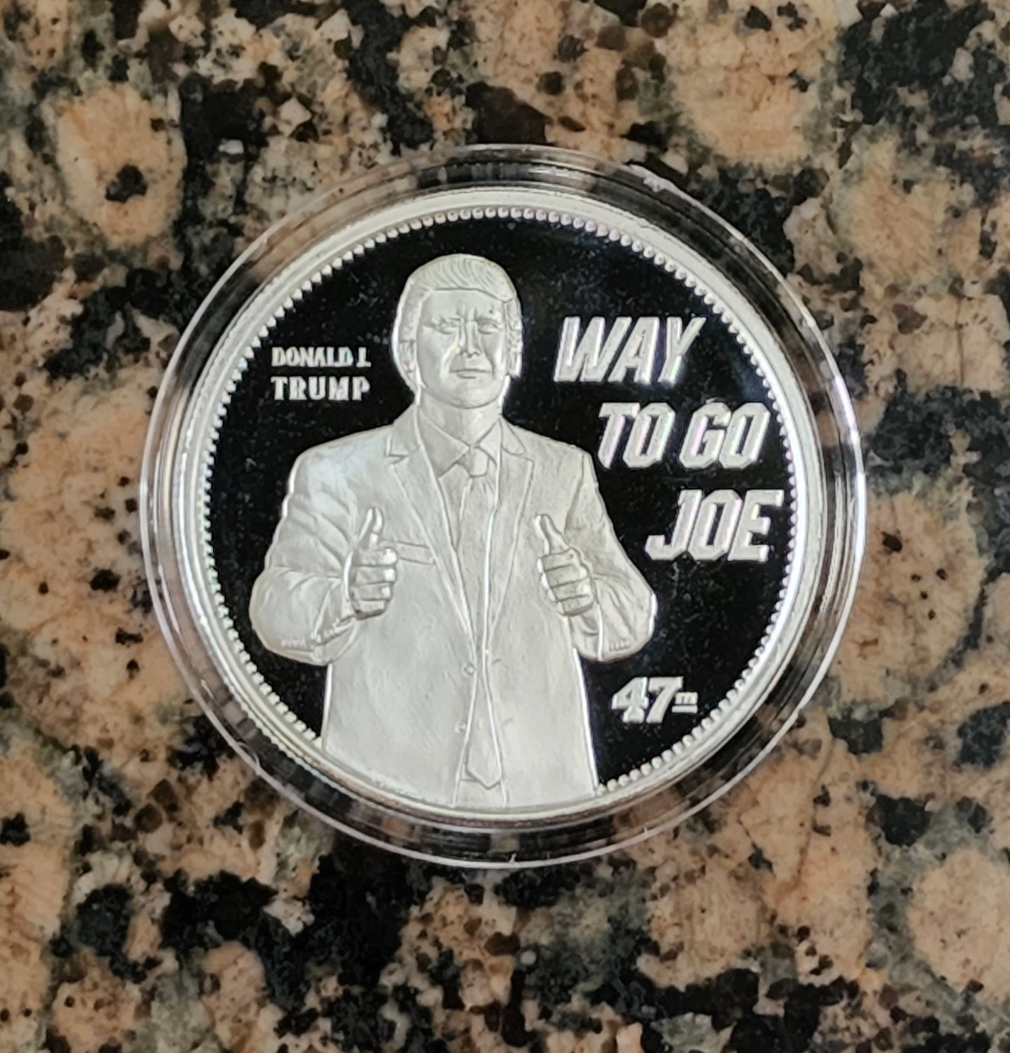 Trump "Way to Go Joe" 2022 Limited Edition 1 Troy Oz Silver Round .999 Fine