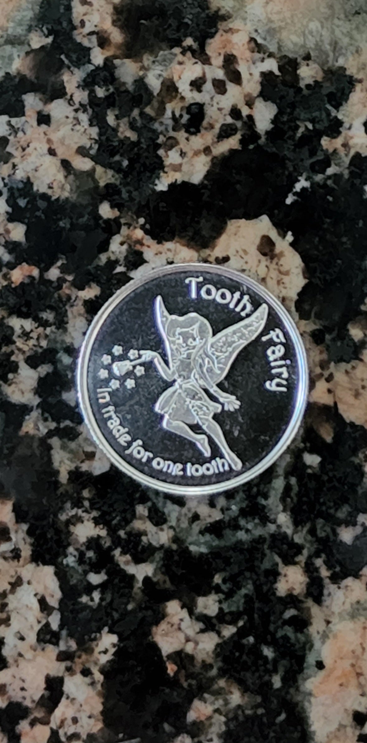 Tooth Fairy 1/10 Troy Oz .999 BU Fine Silver Round with Gift Bag