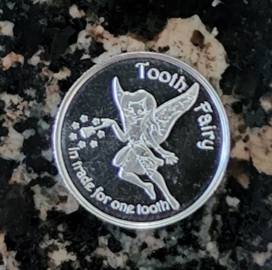 Tooth Fairy 1/10 Troy Oz .999 BU Fine Silver Round with Gift Bag