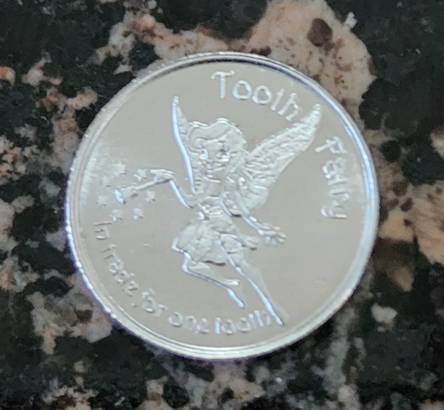 Tooth Fairy 1/10 Troy Oz .999 BU Fine Silver Round with Gift Bag