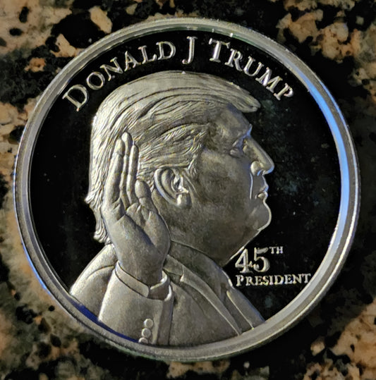 President Trump White House 2 OUNCE HIGH RELIEF Silver Round .999 Fine BU Round