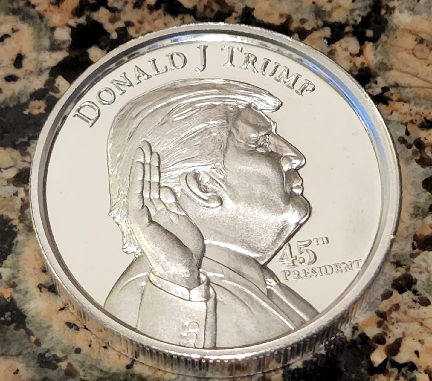 President Trump White House 2 OUNCE HIGH RELIEF Silver Round .999 Fine BU Round