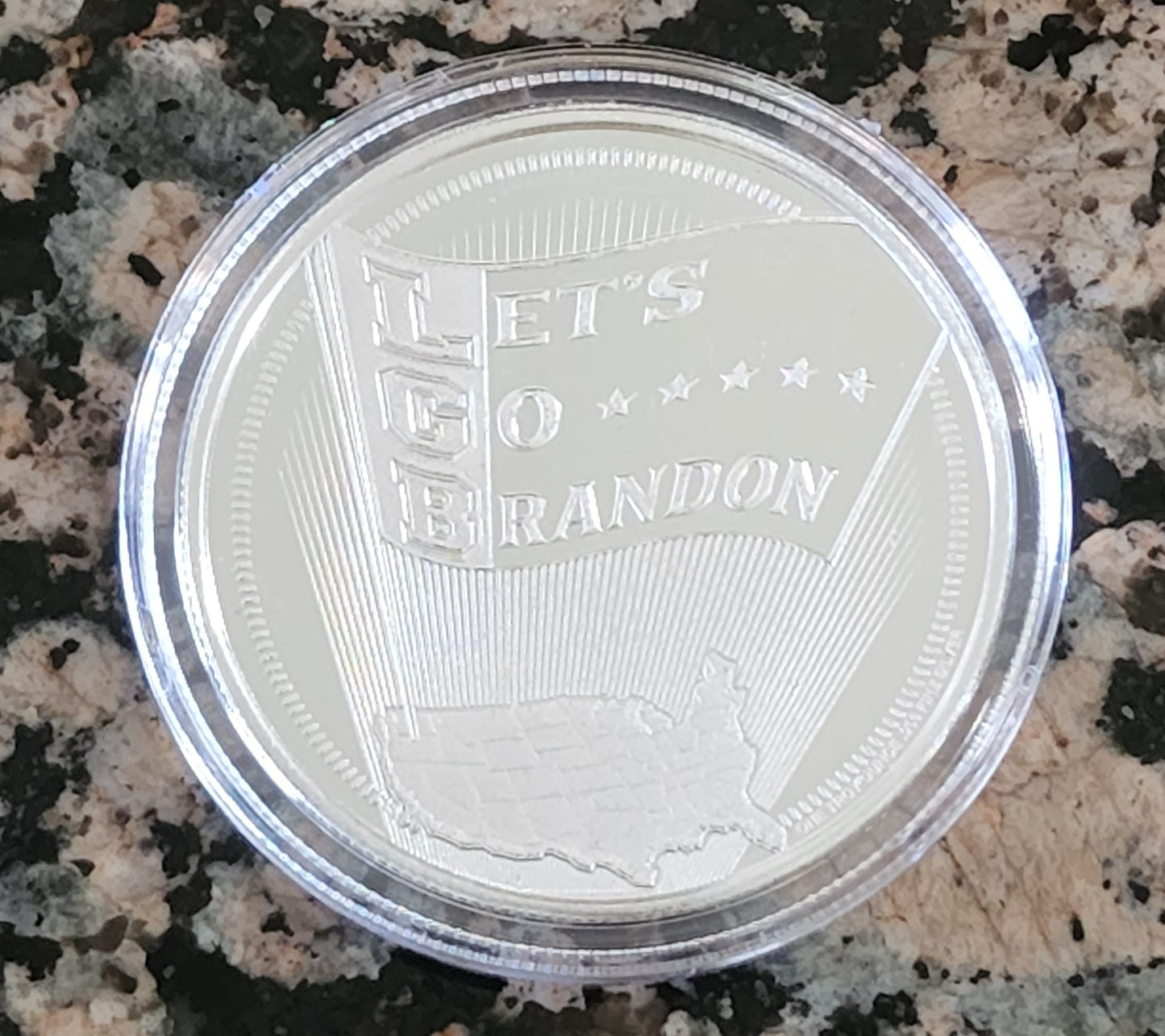 2022 We Will Not Comply Lets Go Brandon Series 1 Troy Oz .999 Silver Round