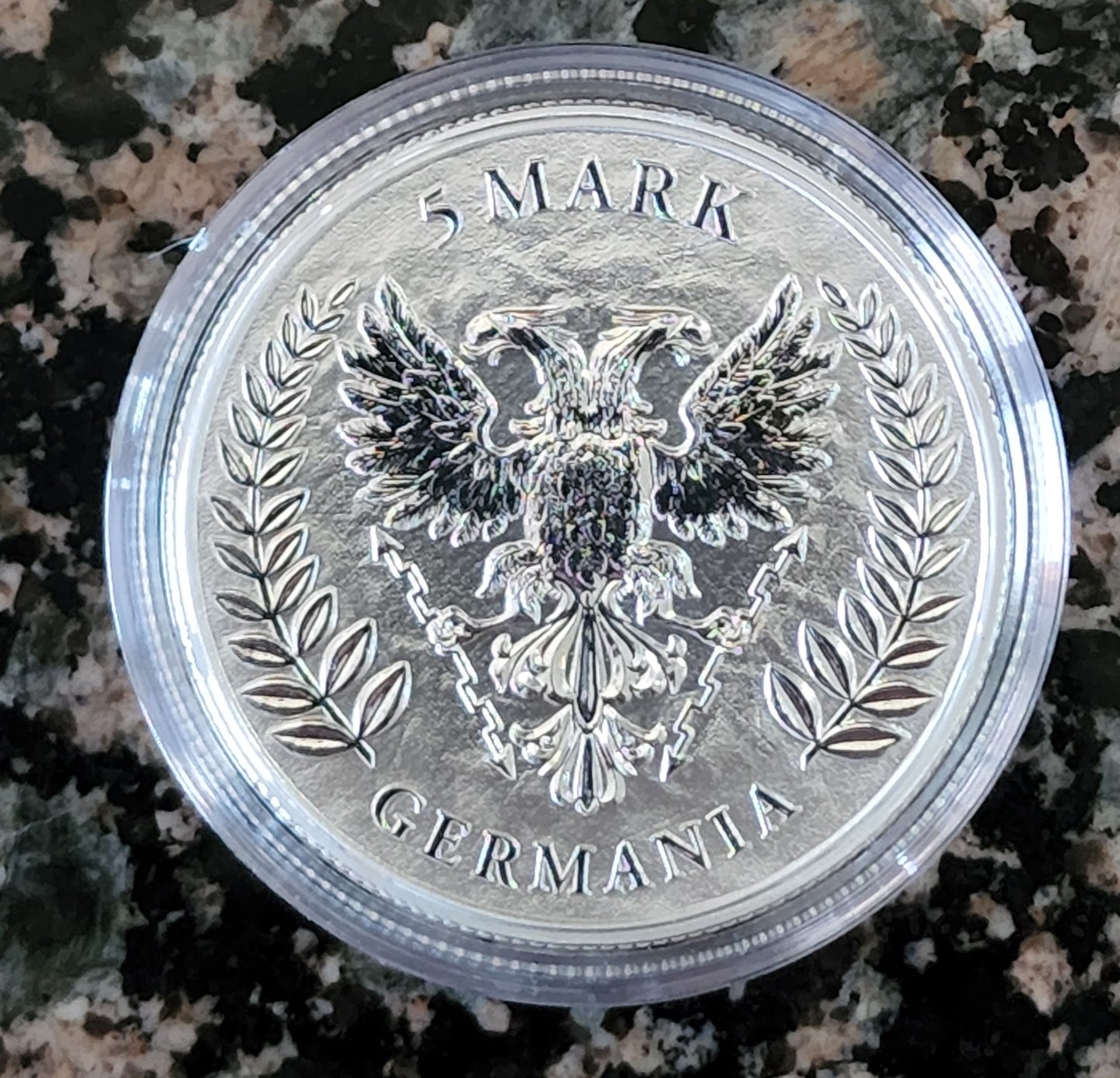 2022 Lady Germania 1 oz .999 Silver BU Coin in capsule w/ COA - 25,000 Minted