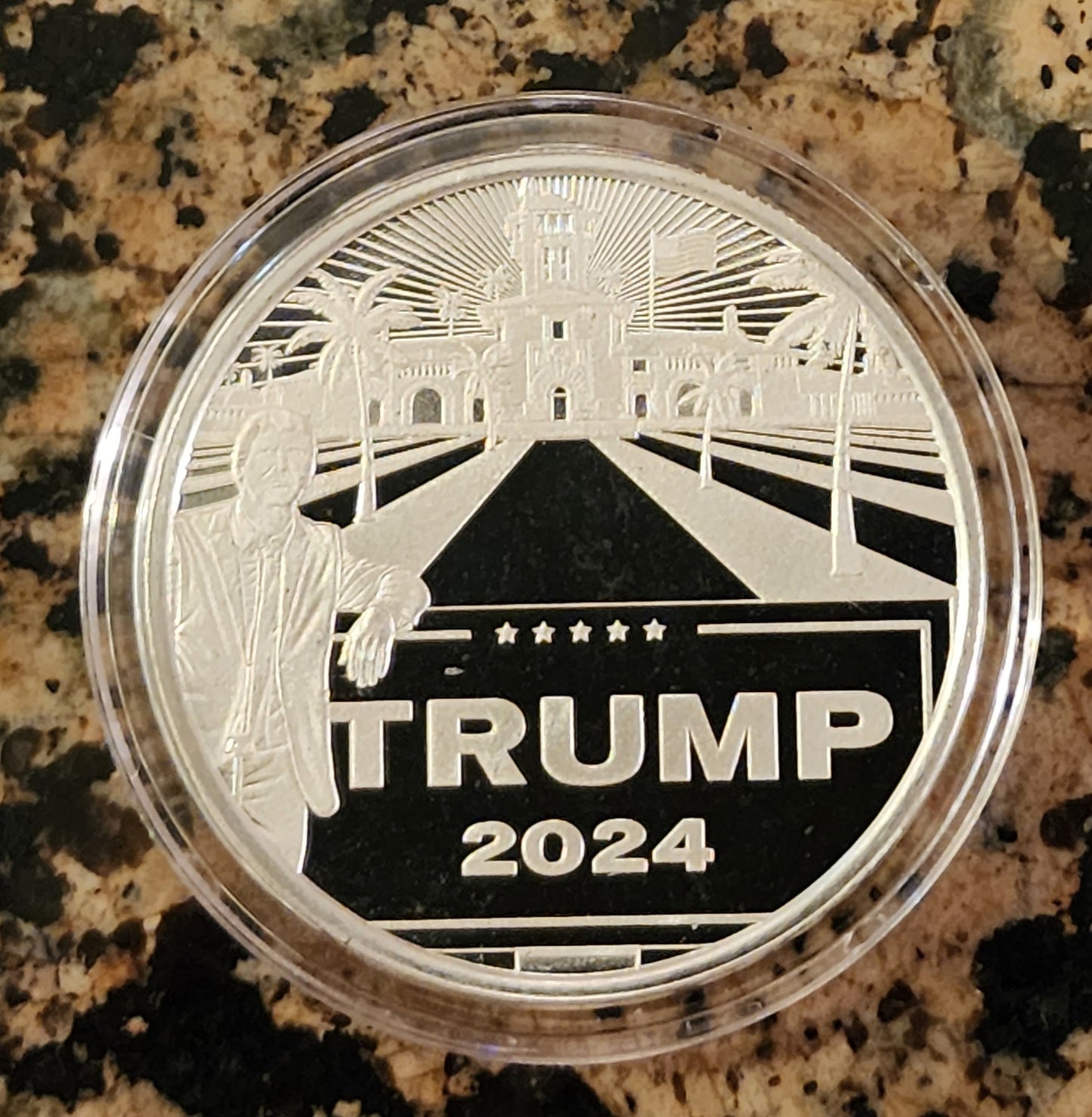 Trump For President 2024 Limited Edition 1 Troy Oz Silver Round .999 Fine