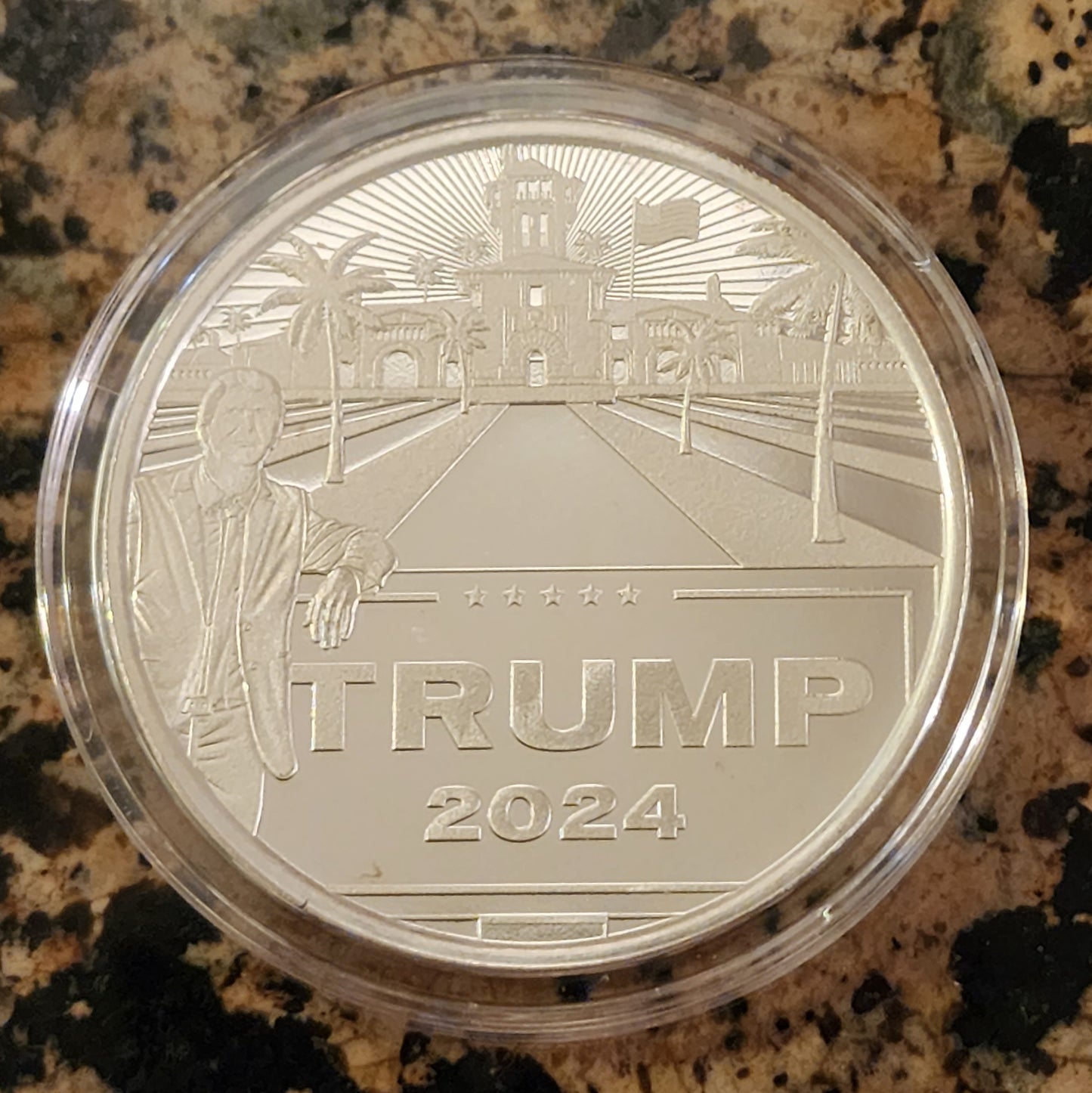 Trump For President 2024 Limited Edition 1 Troy Oz Silver Round .999 Fine