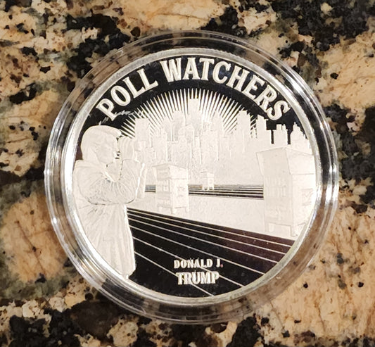 Trump "Better Watch Those Polls" Limited Edition 1 Troy Oz Silver Round .999 Fine