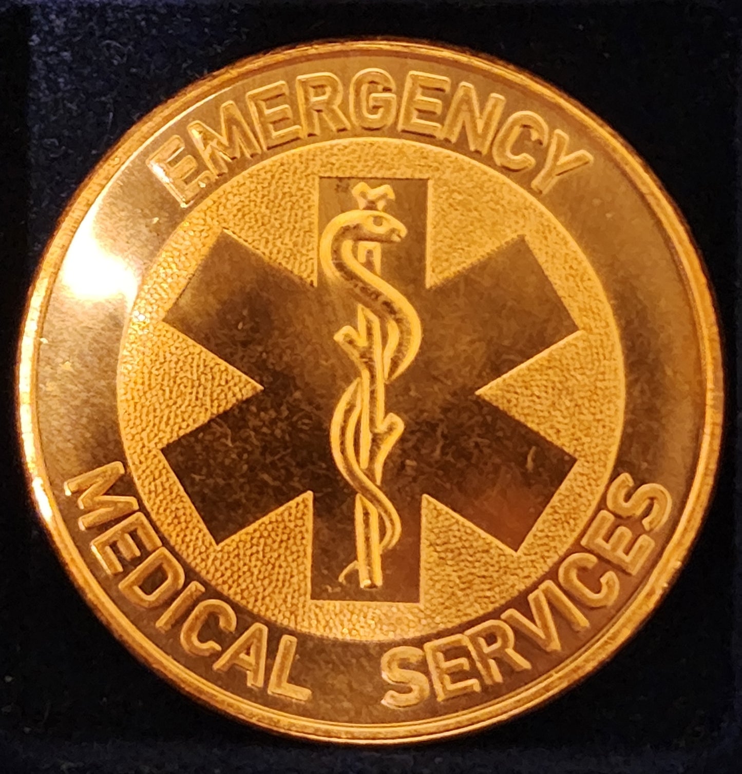 Emergency Medical Services - First Responders 1 AVDP Ounce Pure Copper Round BU