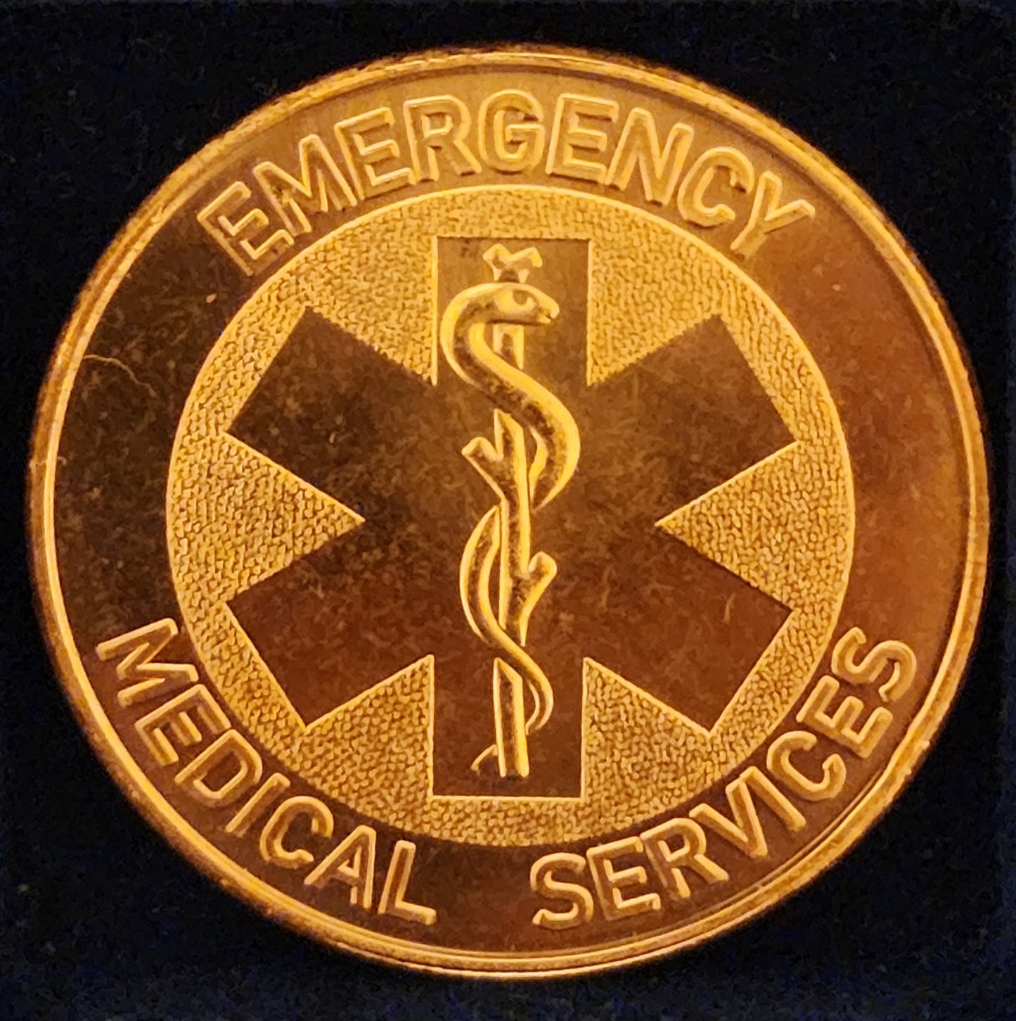 Emergency Medical Services - First Responders 1 AVDP Ounce Pure Copper Round BU