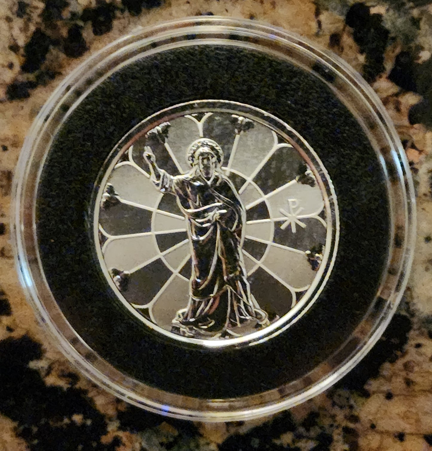 2022 JESUS COLLECTION LIGHT OF CHRIST 1/2 OZ .999 SILVER PROOF-LIKE COIN w/ CAPSULE