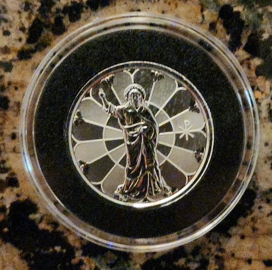 2022 JESUS COLLECTION LIGHT OF CHRIST 1/2 OZ .999 SILVER PROOF-LIKE COIN w/ CAPSULE