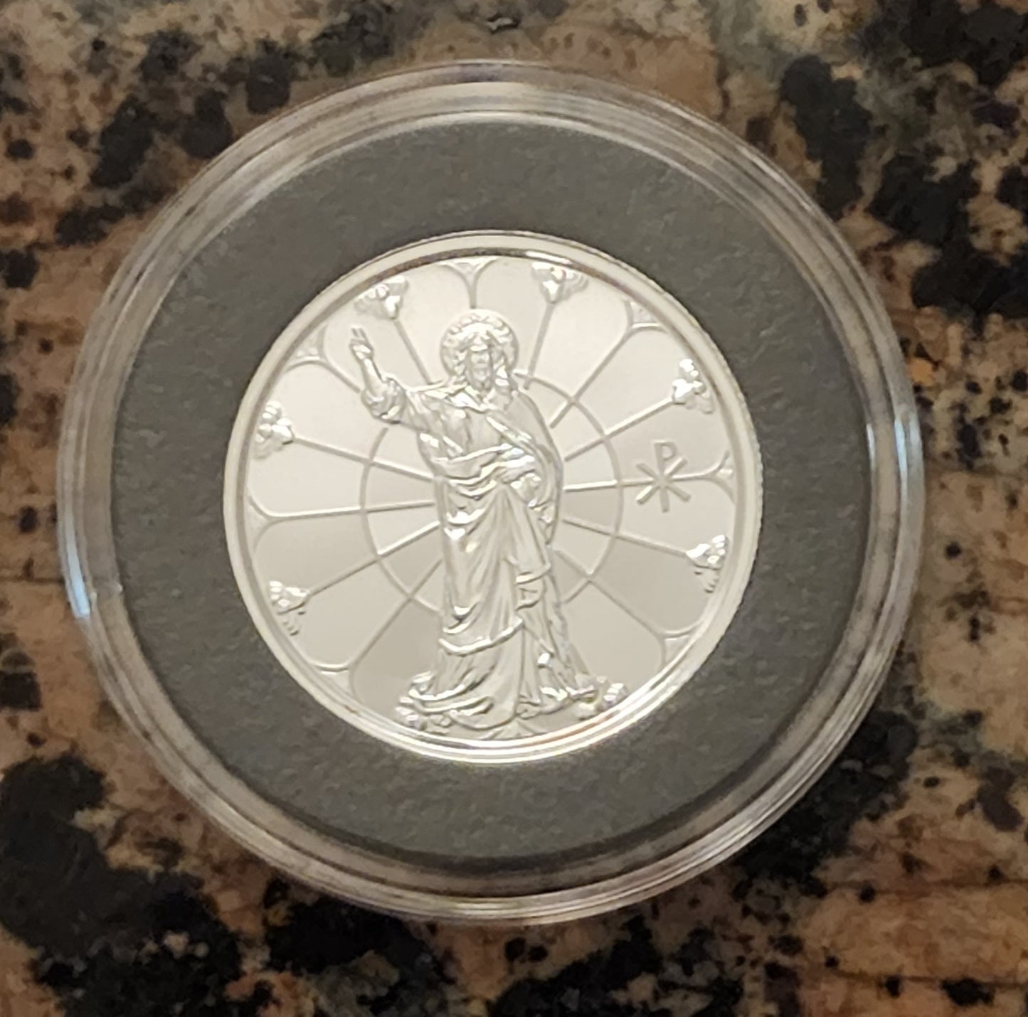 2022 JESUS COLLECTION LIGHT OF CHRIST 1/2 OZ .999 SILVER PROOF-LIKE COIN w/ CAPSULE