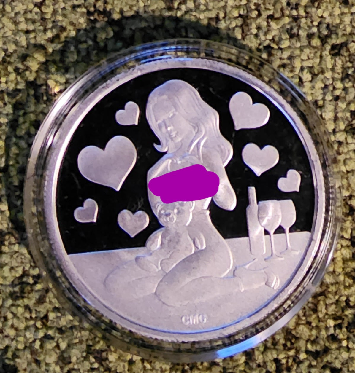 2023 Valentines Beauty Silver .999 1oz Round Limited Mintage of 200 with COA