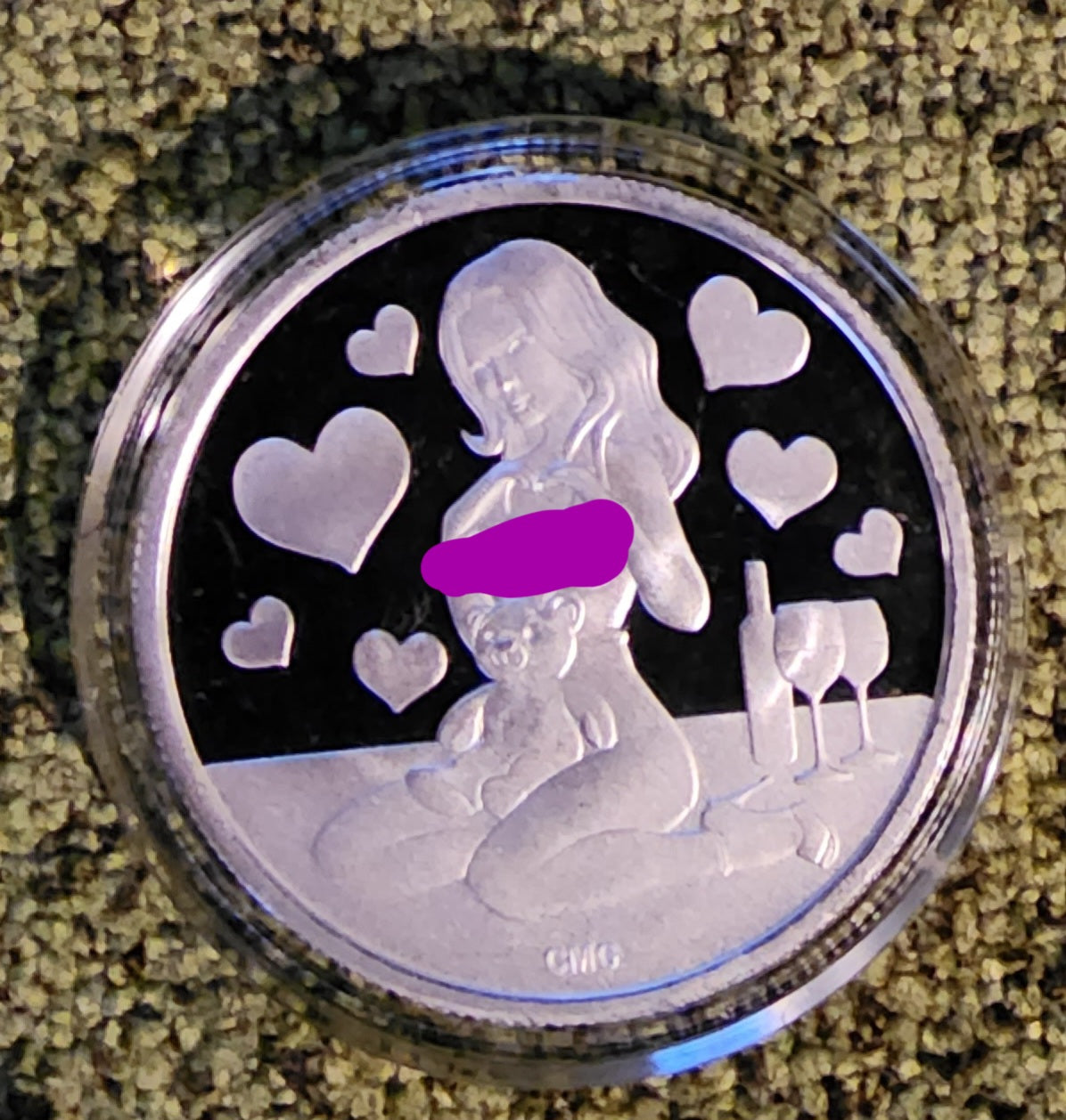 2023 Valentines Beauty Silver .999 1oz Round Limited Mintage of 200 with COA