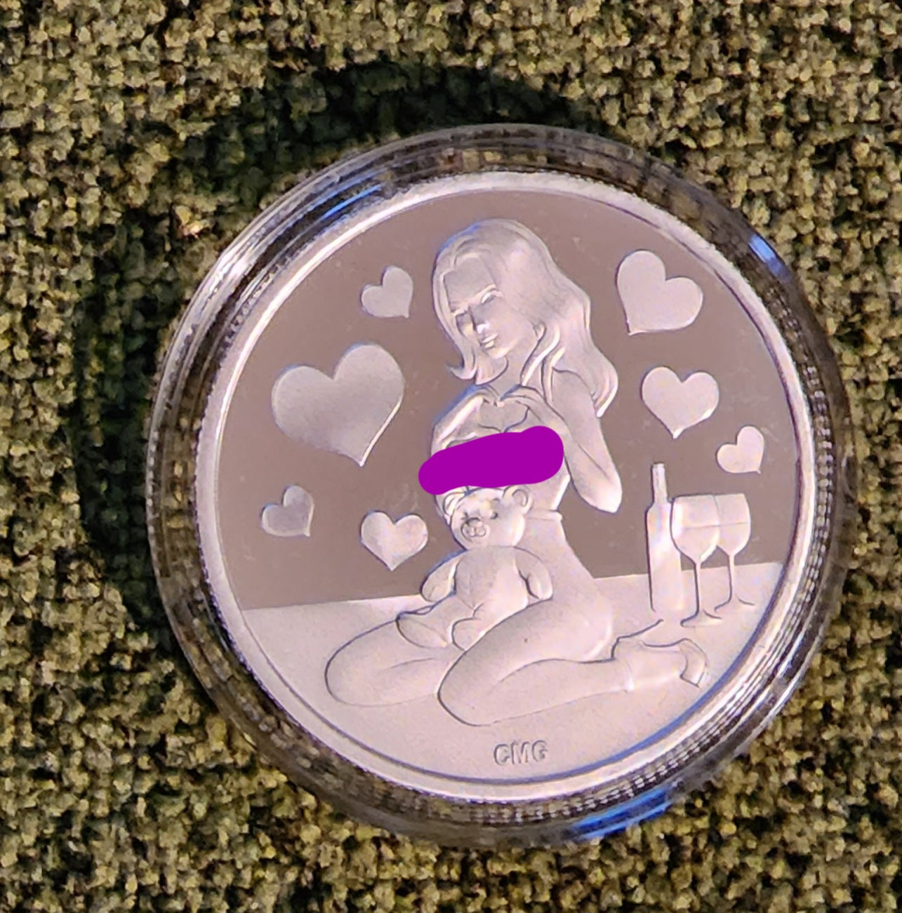 2023 Valentines Beauty Silver .999 1oz Round Limited Mintage of 200 with COA