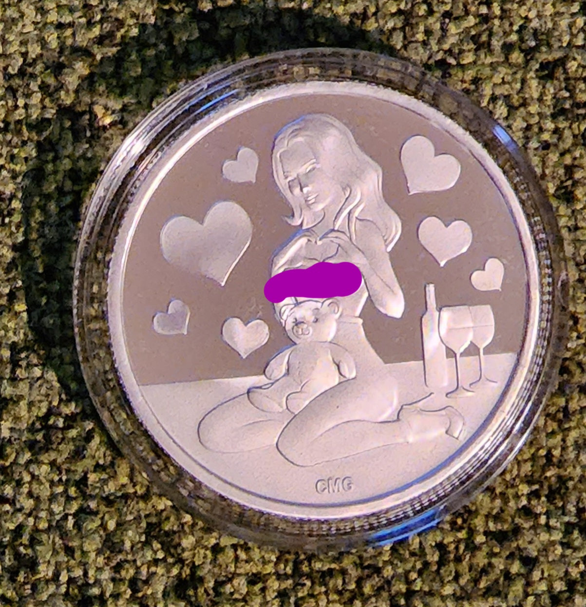 2023 Valentines Beauty Silver .999 1oz Round Limited Mintage of 200 with COA