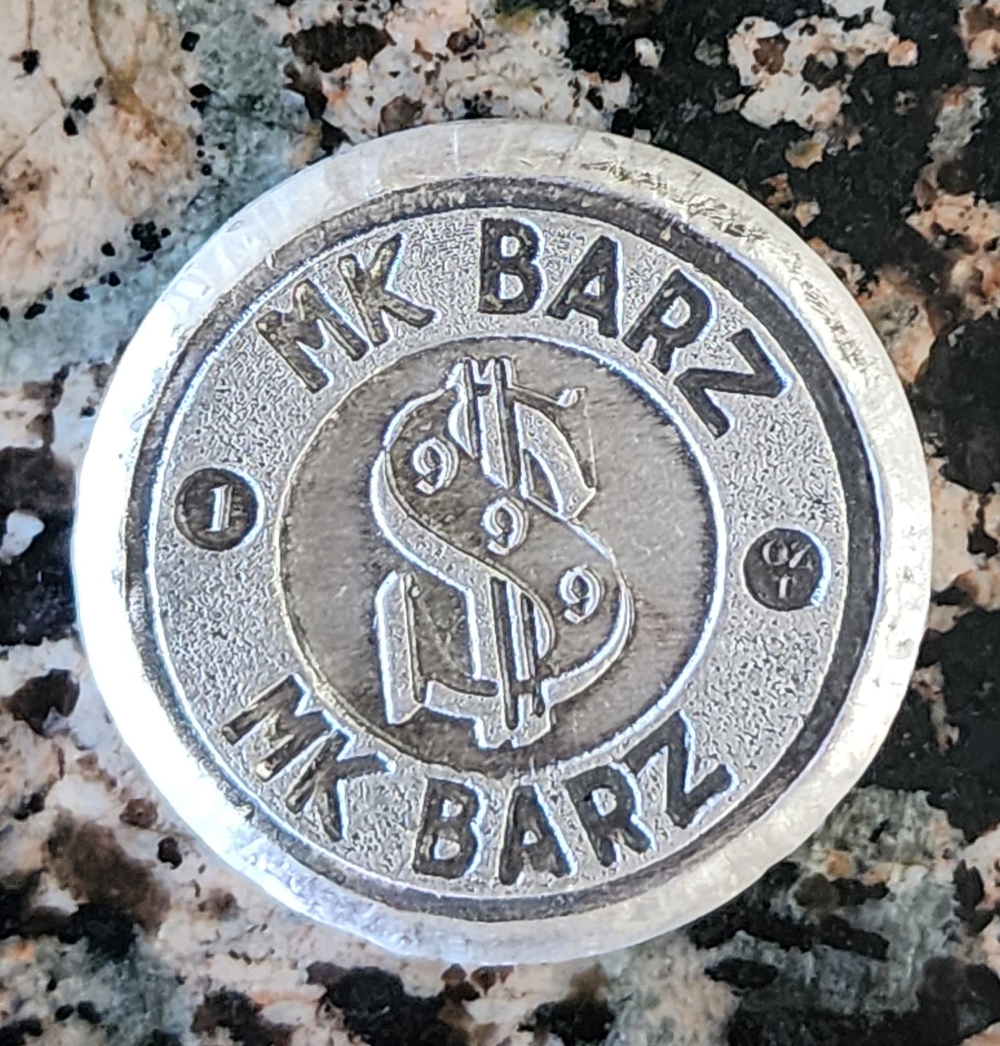 Bitcoin Blockchain Babe Sexy Silver .999 1 Oz Hand Poured Round