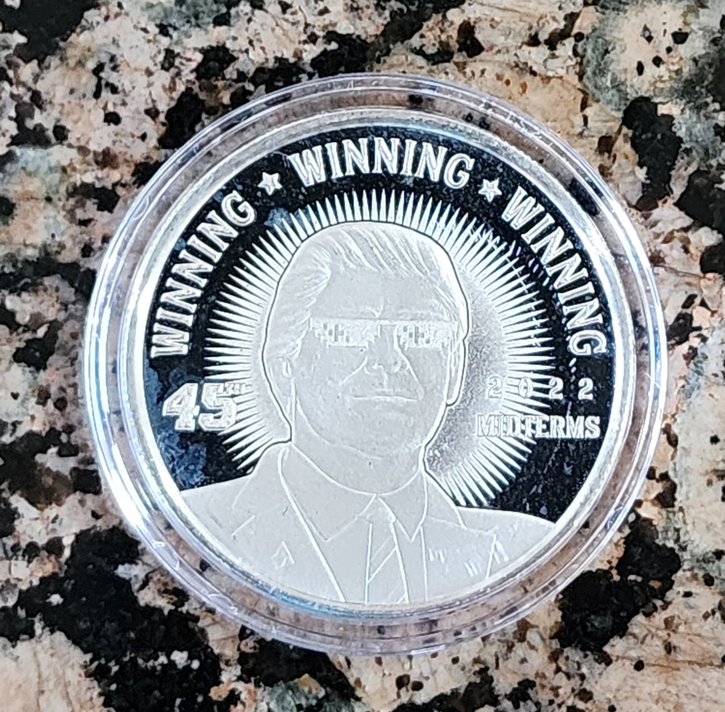 Trump Winning Winning Winning Limited Edition 1 Troy Oz Silver Round .999 Fine