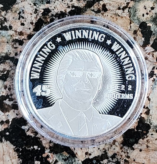 Trump Winning Winning Winning Limited Edition 1 Troy Oz Silver Round .999 Fine