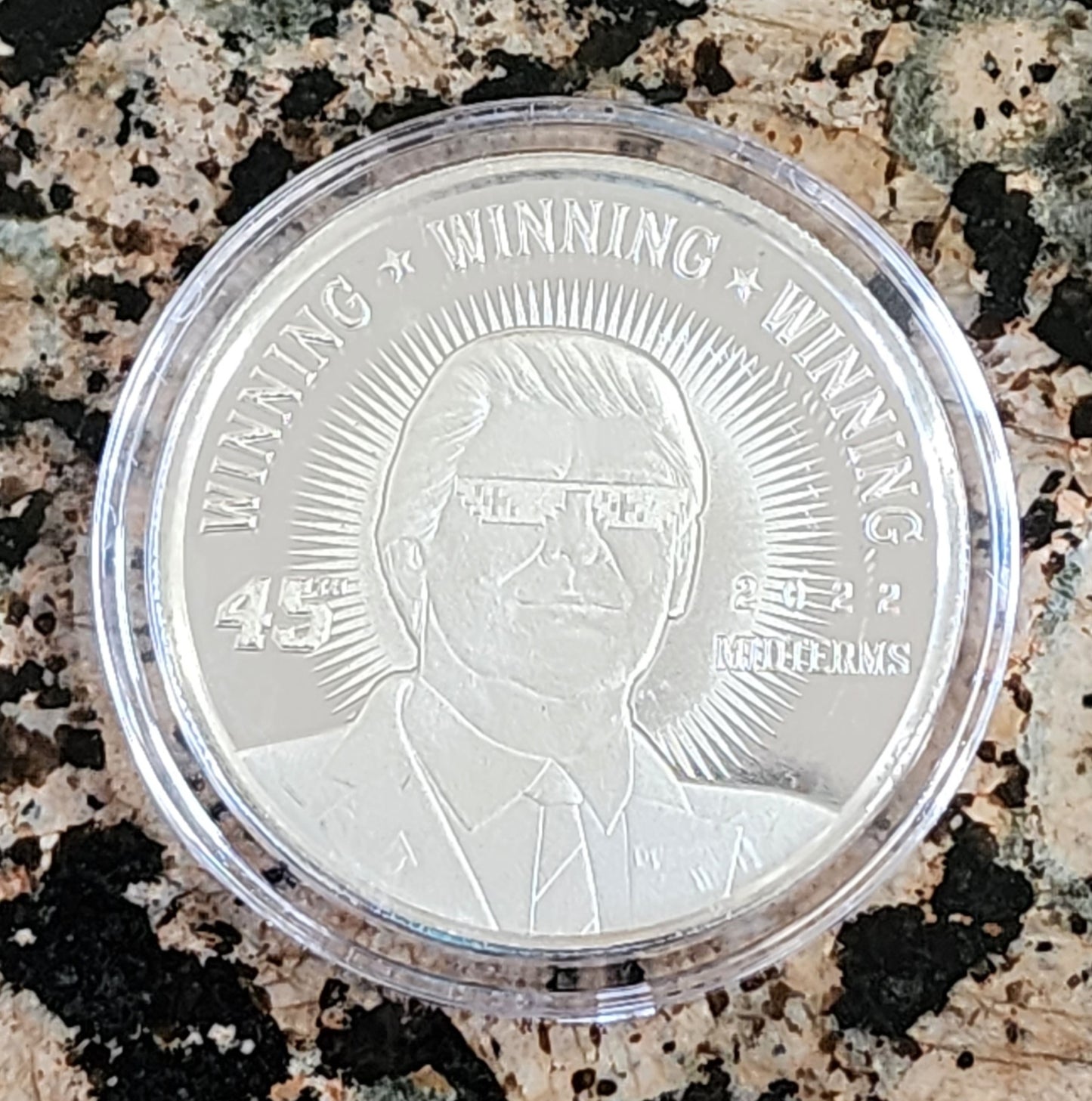 Trump Winning Winning Winning Limited Edition 1 Troy Oz Silver Round .999 Fine