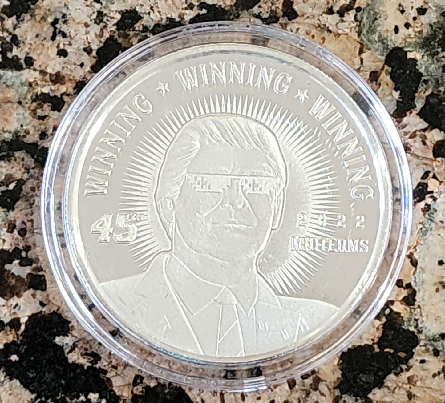 Trump Winning Winning Winning Limited Edition 1 Troy Oz Silver Round .999 Fine