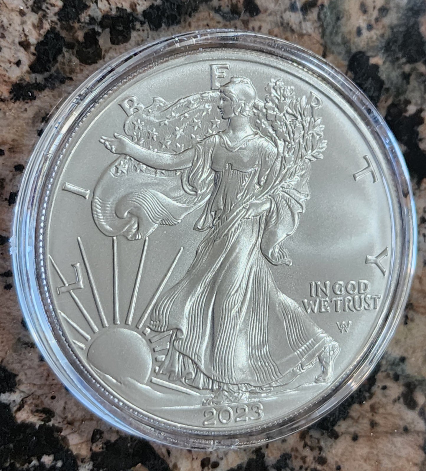 2023 Silver American Eagle BU With Protective Capsule