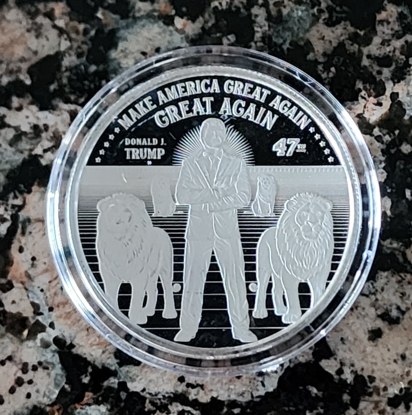 2023 Trump Make America Great Again Great Again MAGAGA 1 Oz Silver Round .999 Fine