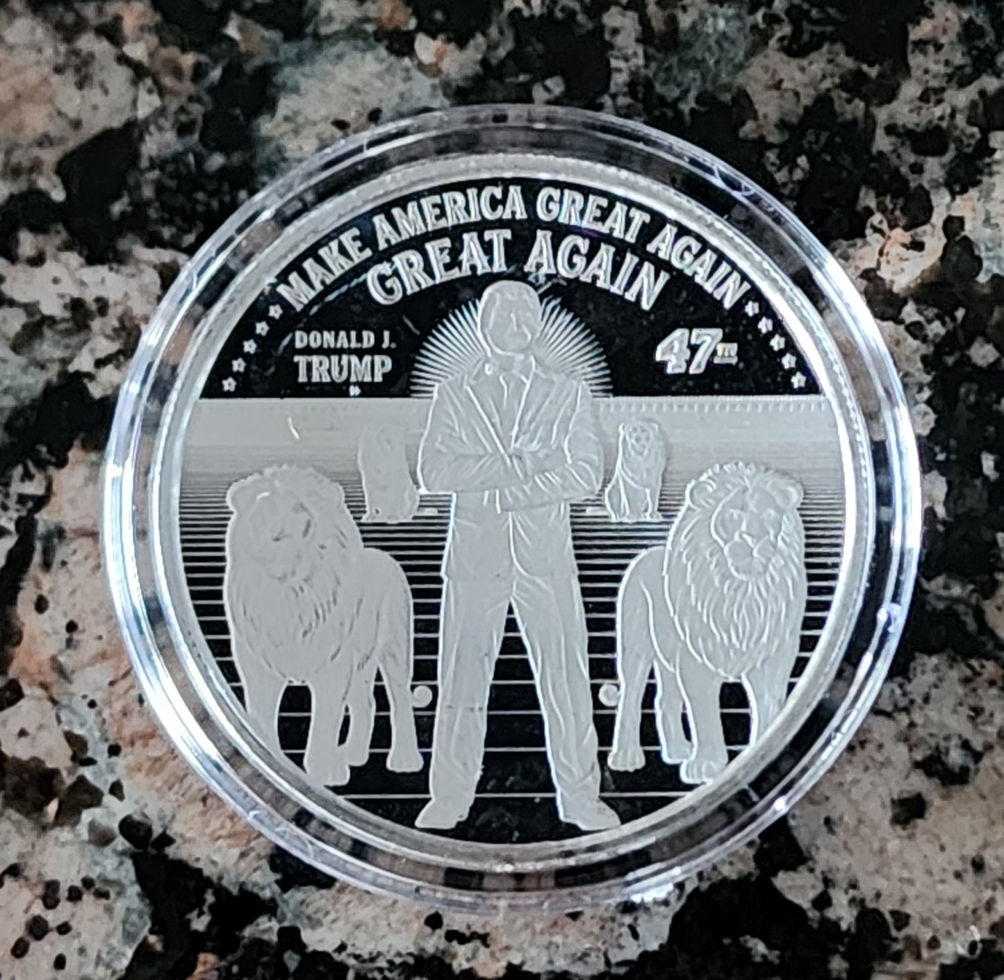 2023 Trump Make America Great Again Great Again MAGAGA 1 Oz Silver Round .999 Fine