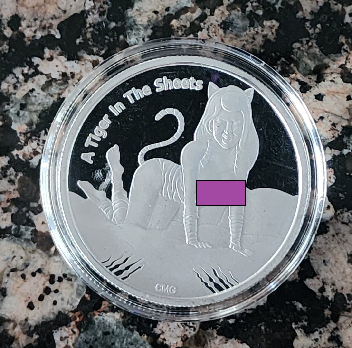 2023 Tiger in the Sheets Silver .999 1oz Round Limited Mintage of 200 with COA