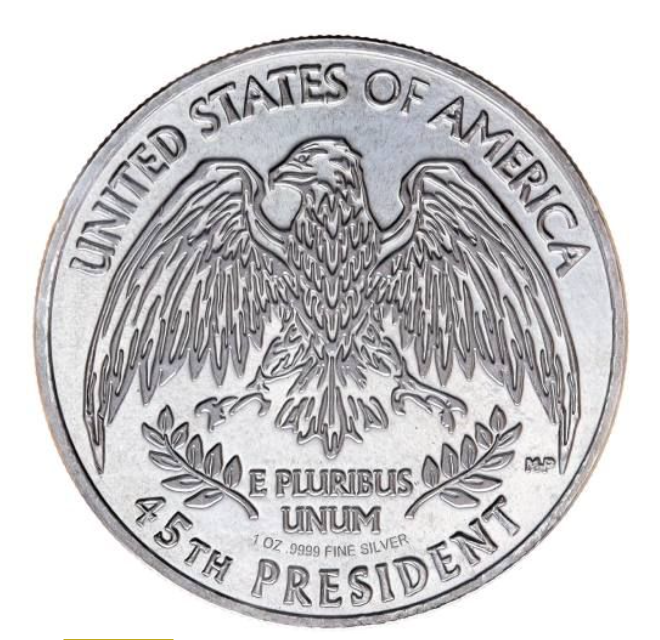 TRUMP 2024 1 OZ Silver Round .9999 Fine and Protective Capsule