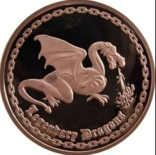 Classic Dragon .999 Pure Copper Round 1 AVDP ounce BU Collectible