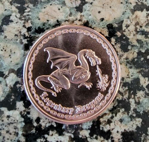 Classic Dragon .999 Pure Copper Round 1 AVDP ounce BU Collectible