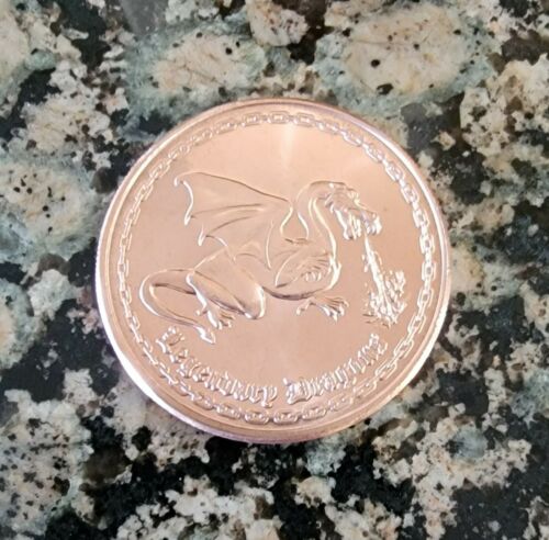 Classic Dragon .999 Pure Copper Round 1 AVDP ounce BU Collectible