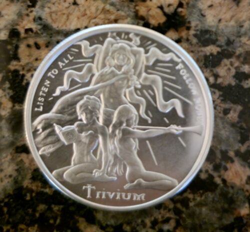 Trivium Girls - Silver Shield - BU .999 Fine Silver Round w/ Protective Cap