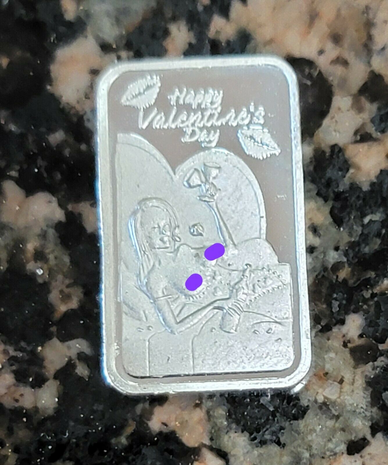 Valentine Beauty 2022 1/10 ozt 999 Silver Art Mini Bar Limited Edition