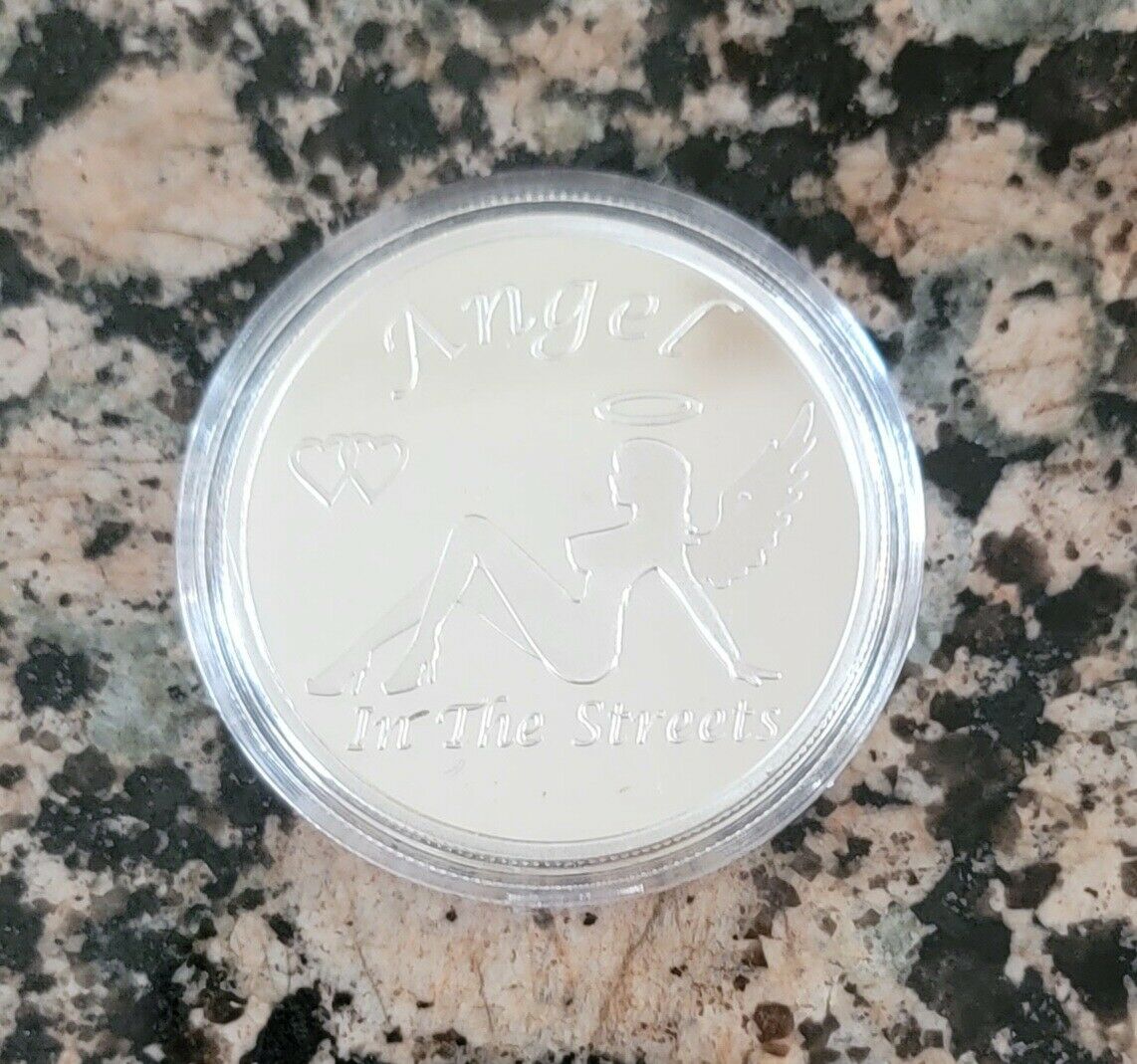 Angel In The Streets Devil in the Sheets .999 Silver Round 1 troy oz