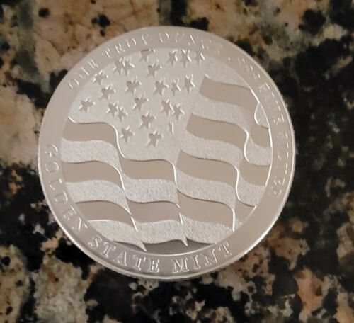 Home Of The Free Because... 1 oz .999 Silver BU Round with Protective Capsule.