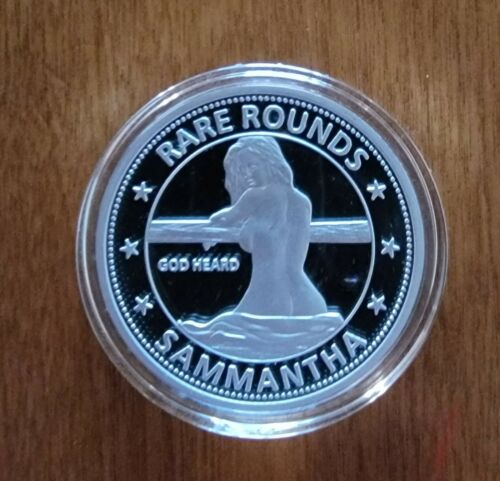 Rare Rounds - Sammantha - God Heard - Sexy Woman 1oz .999 Fine Silver Round 100 Minted