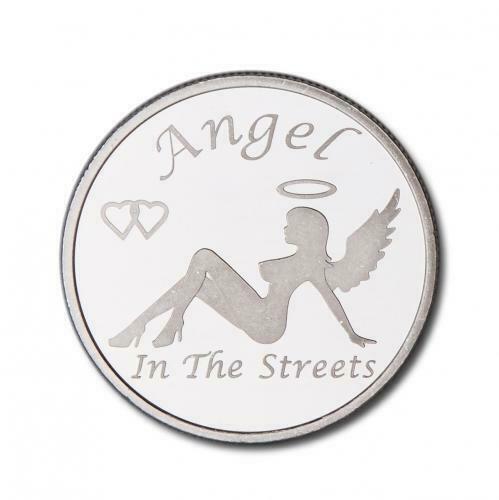 Angel In The Streets Devil in the Sheets .999 Silver Round 1 troy oz