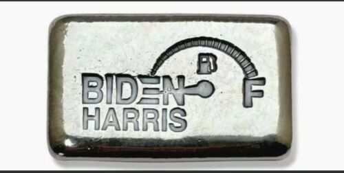 Biden Harris "Outta Gas" Art Bar 3 Troy Ounces .999 Fine Silver - STL Mint